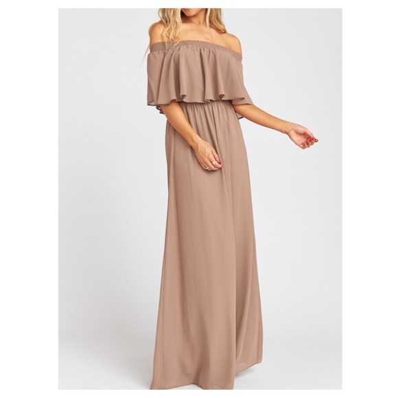 Show Me Your MuMu Dresses & Skirts - Show Me Your Mumu Hacienda Maxi Dress Dune Chiffon